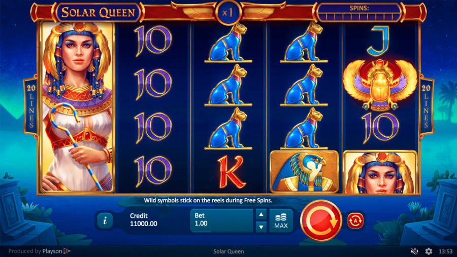 Schermata bonus Solar Queen